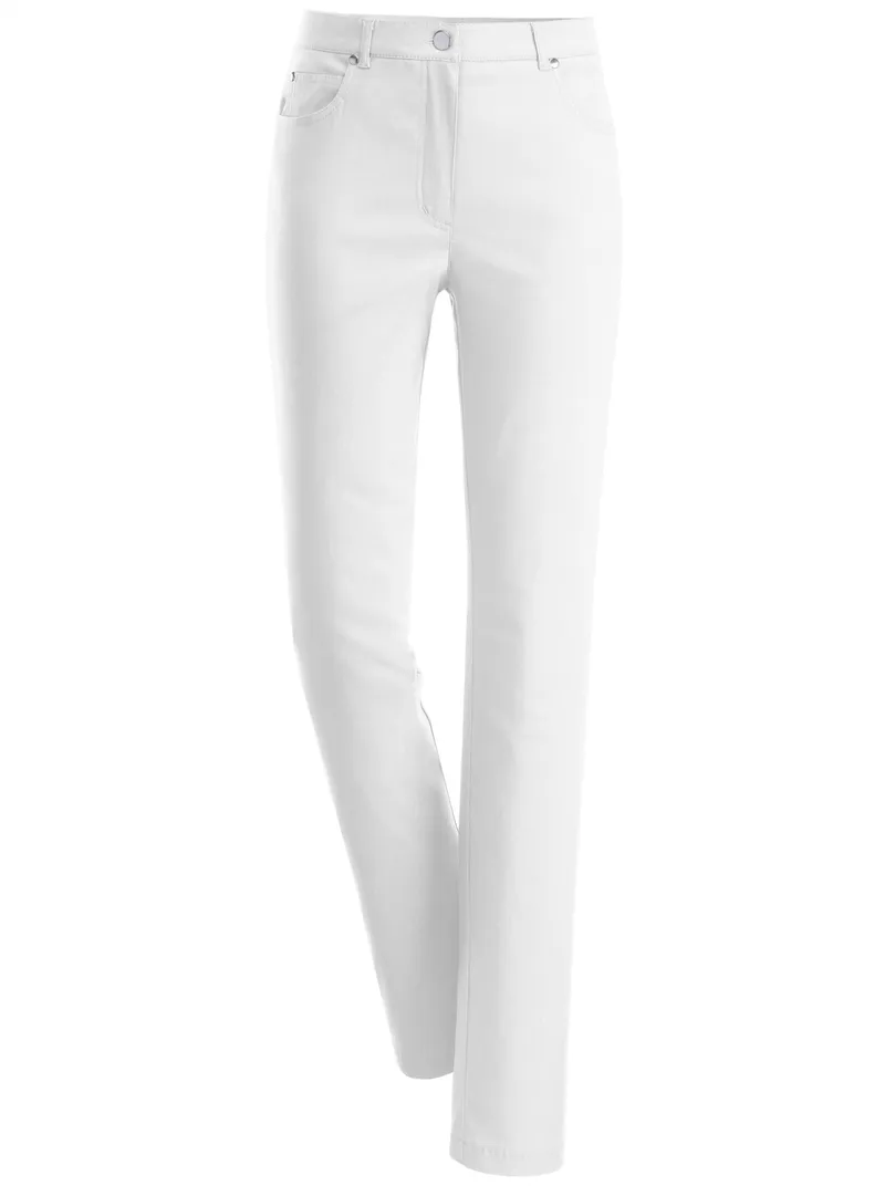 Stehmann Comfort line 5-Pocket-Hose weiß, Weiß, – Produktbild 1 von 3