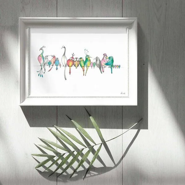 LIGARTI Kunstdruck »Vogelparade« von LIGARTI | A4, A3 oder A2 | Wandbild | Poster | Kunst – Produktbild 3 von 4