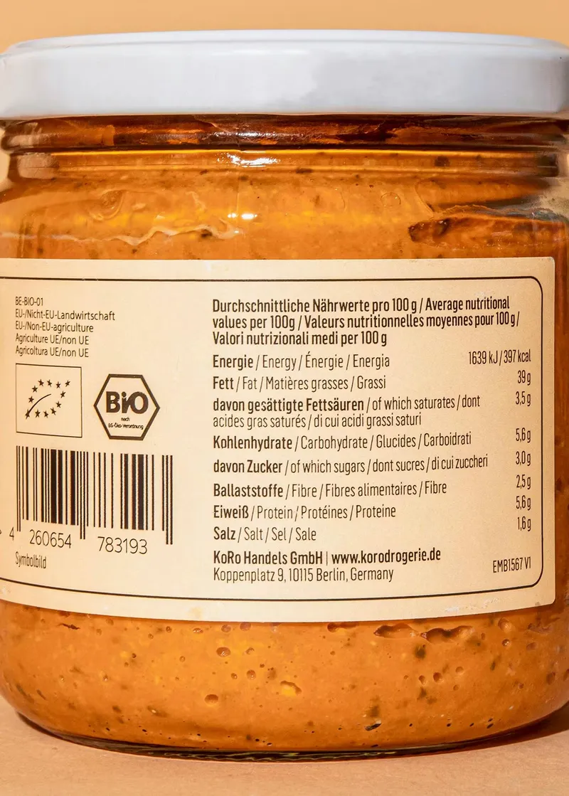 KoRo Bio Tomate Basilikum Aufstrich 380 g – Produktbild 5 von 8