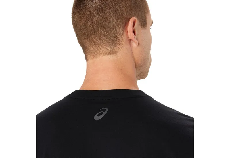 Asics Asics Laufshirt ASICS LOGO SS TEE, Schwarz, – Produktbild 4 von 4