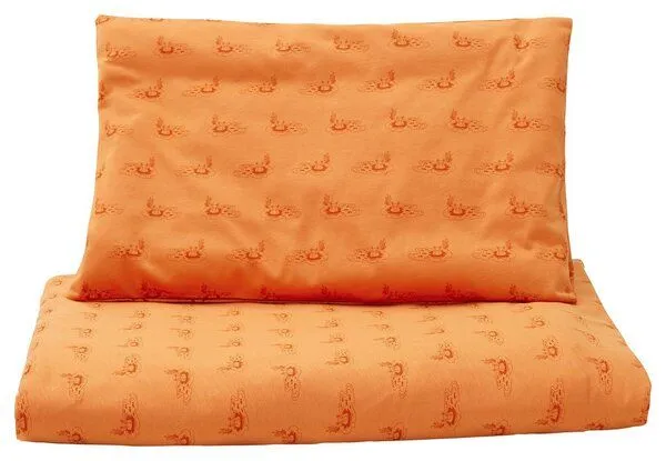 loud + proud loud + proud Kinder Jersey Bettwäsche-Set 100 x 135cm, GOTS-zertifiziert, Carrot(orange), – Produktbild 3 von 4