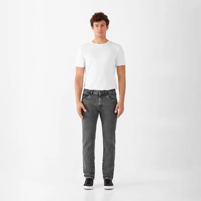 DAWN DUSK Regular Straight Minimal Stretch - Classic - Light Grey - Light Grey / 29 / 32 – Produktbild 1 von 1