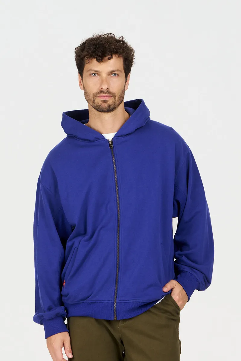 KOMODO KOMODO Herren vegan Kapuzenpulli Luca Blau, Dunkelblau, – Produktbild 2 von 2