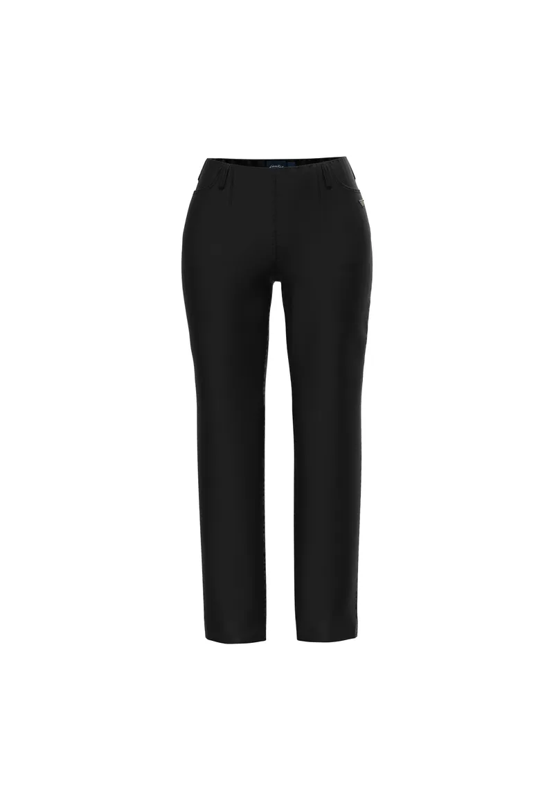 LAURIE LAURIE Damen vegan Hose Kelly Regular Ml Schwarz, Schwarz, – Produktbild 1 von 2