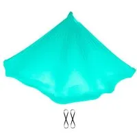YOGALAXY YOGALAXY® Aerial Yoga Tuch - mit Bindeschlingen - Premiumqualität in diversen Farben, Türkis, – Produktbild 1 von 1