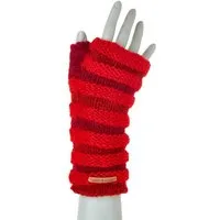 short'n'pietz short'n'pietz Schurwollhandstulpen in Streifenmuster, handgestrickt – Produktbild 1 von 1