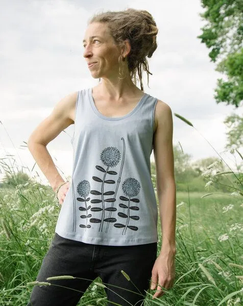 Cmig Cmig Damen Tank-Top Waldblumen in serene blue – Produktbild 2 von 4