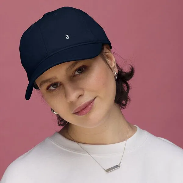 PepMelon Minimal Bio-Baseballmütze, personalisierbare Baseballkappe, dad cap, Blau, – Produktbild 2 von 5