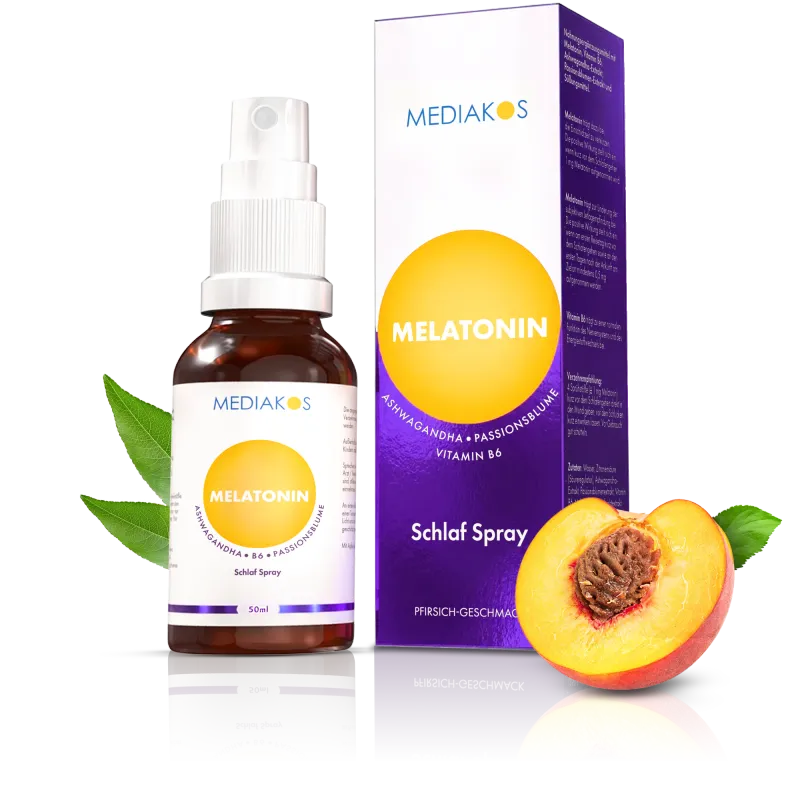 Mediakos Melatonin Ashwagandha Mediakos Schlaf Spray Vegan – Produktbild 1 von 3