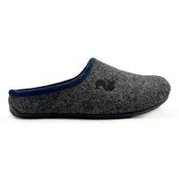 thies Veganer Slipper "thies ® PET Piping" aus weichem Filz, Dark grey navy, – Produktbild 1 von 1
