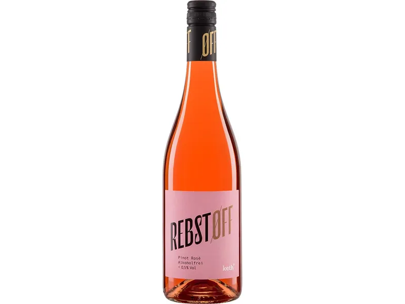 Bio-Rosé REBSTOFF Pinot Rosé, alkoholfrei, 2025 Keth, 750 ml – Produktbild 1 von 1