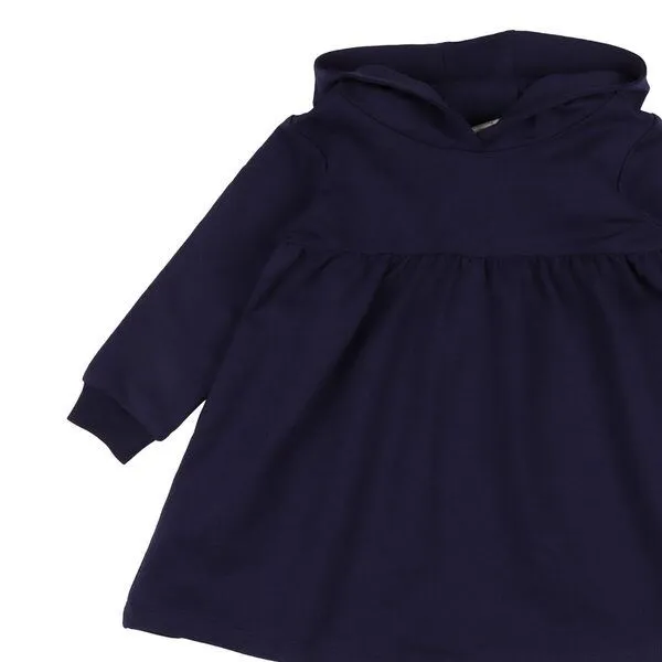 Walkiddy Bio-Baumwolle Navy Blazer Sweatdress - Handgeerntet, GOTS-Zertifiziert – Walkiddy, Blau, – Produktbild 3 von 3