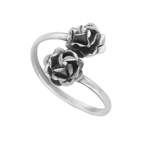 pakilia pakilia Silber Ring Mini Rosenblüte Fair-Trade und handmade, Silver, – Produktbild 3 von 7