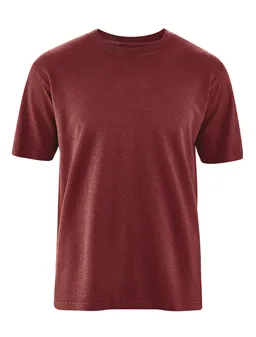 HempAge Hempage Herren vegan T-Shirt Basic Kastanienbraun – Produktbild 1 von 1