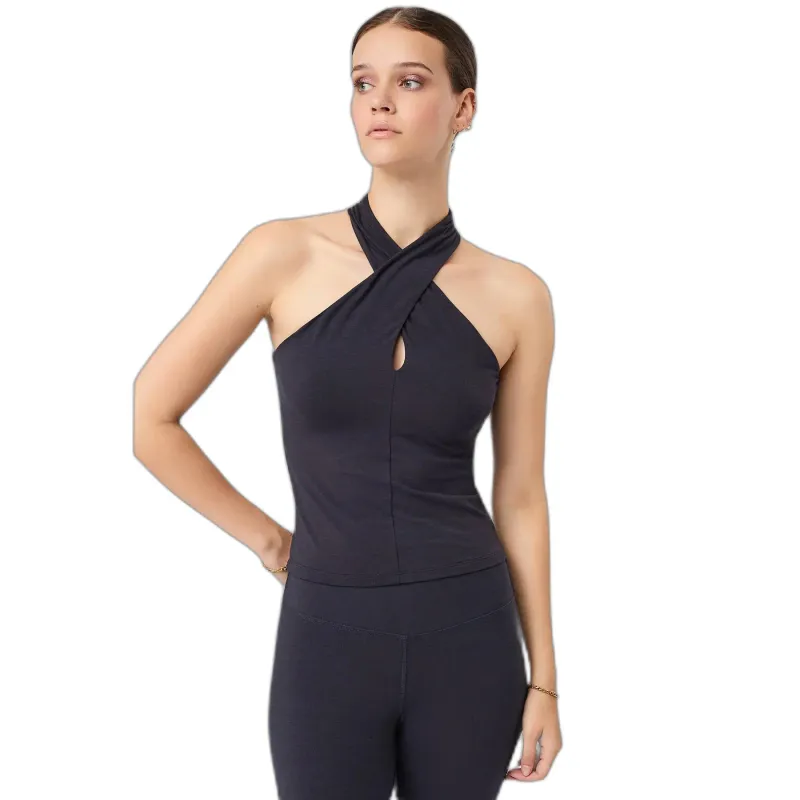 mandala Kreuzhalter-Top amerikanischer Ausschnitt Damen Mandala Tania, Bleu, – Produktbild 1 von 1