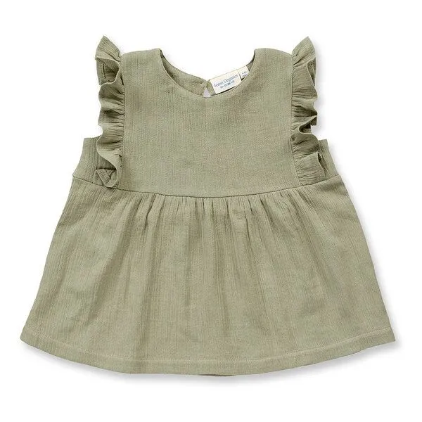 Sense Organics Sense Organics Babybluse, Modell ASTA, Seegrasgrün, – Produktbild 1 von 2