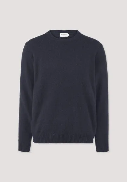 hessnatur hessnatur Strickpullover Regular aus Cashmere mit Recyclinganteil, Marine, – Produktbild 4 von 4
