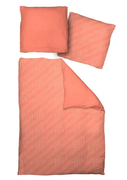 Nature by Adam Nature by Adam Bettwäsche 2tlg aus 100% Bio-Baumwolle - Made in Germany - Argentinian Criolla light, Orange, – Produktbild 2 von 4
