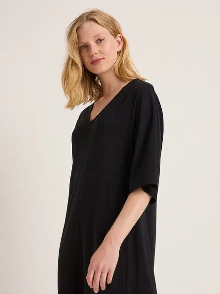 LANIUS LANIUS Kleid aus Bio-Baumwolle und TENCEL Lyocell, Black, – Produktbild 2 von 4