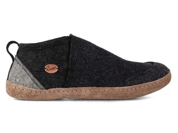WoolFit WoolFit moderne Filz-Hausschuhe „Taiga“ mit geschlossener Form für einen stabilen Sitz, Dunkelgrau(grau), – Produktbild 3 von 3