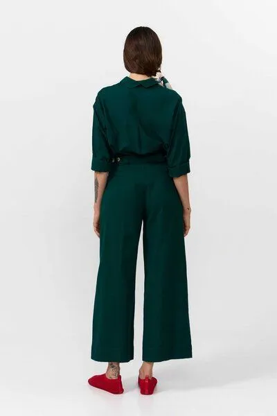 SUITE13LAB Suite13lab Damen-Straighthose ULLA, Deep green(grün), – Produktbild 3 von 4