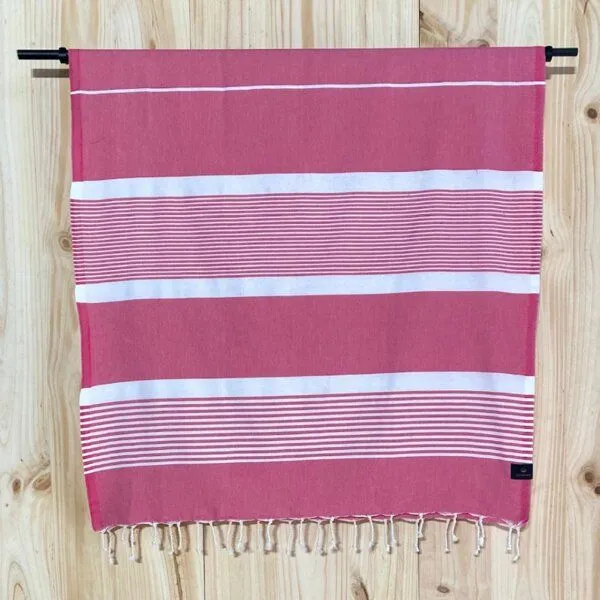 Just Be Just Be Hamamtuch / Strandtuch Fala, Fuchsia, – Produktbild 3 von 3