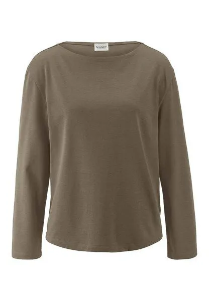 hessnatur hessnatur Heavy Jersey Longsleeve Relaxed aus reiner Bio-Baumwolle, Silbergrün, – Produktbild 3 von 4