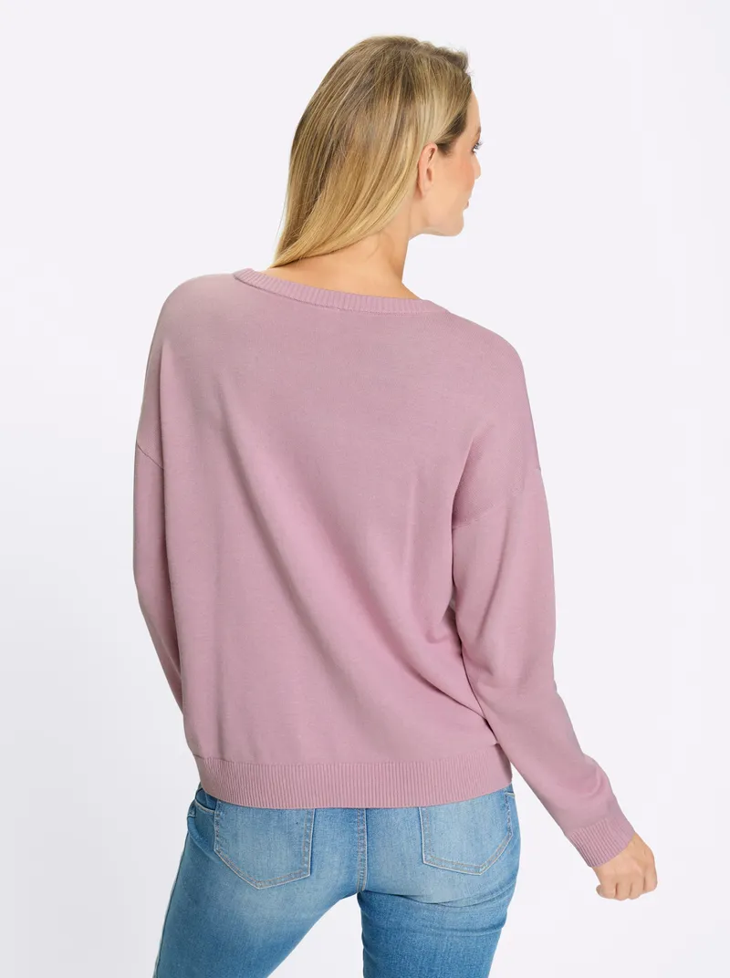 heine Feinstrickpullover rosé, Rosé, – Produktbild 2 von 2