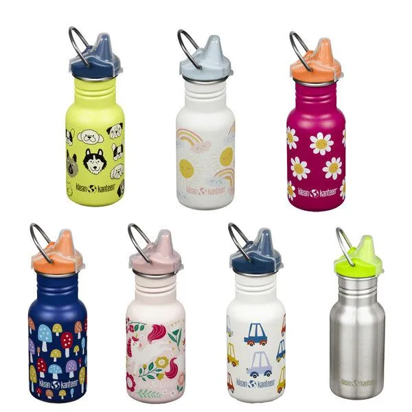 Klean Kanteen Klean Kanteen Kid Kanteen 355ml Sippy Cap, Dogs (hellgrün), – Produktbild 2 von 4