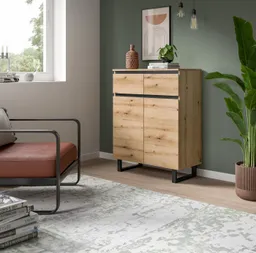 Newroom Sideboard Wildeiche 80 cm, Kommode Wildeiche Elegant Sideboard Highboard Schlafzimmer Anrichte... – Produktbild 1 von 1
