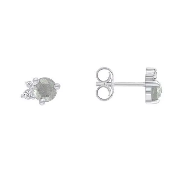 Eppi Eppi Goldohrringe mit Salt´n´Pepper Diamanten Meave, Weiss, – Produktbild 1 von 4