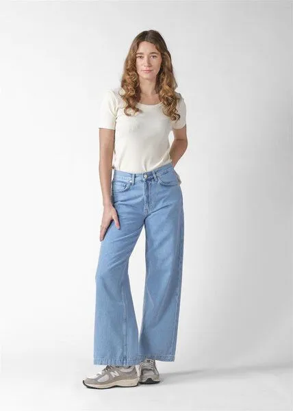 Klitmøller Klitmøller Jeanshose Wide Leg Modell: Amelia, Light blue stonewash, – Produktbild 2 von 4