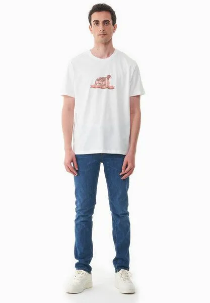ORGANICATION ORGANICATION T-Shirt aus Bio-Baumwolle, Off white, – Produktbild 2 von 4