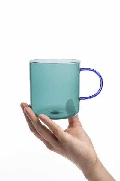 Tranquillo Tranquillo Tasse RAIINBOW – Borosilikatglas, Grün, – Produktbild 3 von 4