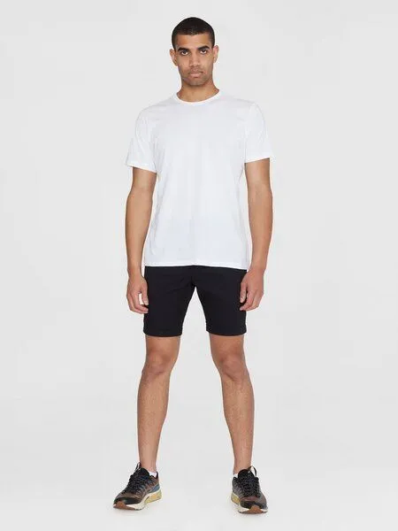 KnowledgeCotton Apparel KnowledgeCotton Apparel Shorts - CHUCK regular chino poplin shorts, Schwarz (black jet), – Produktbild 2 von 3