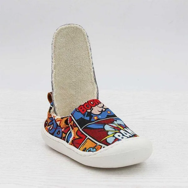 Pololo Pololo Lauflernsneaker "Chico" aus Seaqual Yarn mit Baumwoll-Futter, Größen 20-27, Comic, – Produktbild 3 von 4