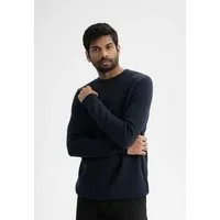 MELA Jacquard Strickpullover MANAV | von MELA | Fairtrade & GOTS zertifiziert, Navy, – Produktbild 1 von 1
