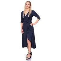 Ingoria Ingoria WANDA Wickelkleid mit Schalkragen mit 3/4 Ärmel – Produktbild 1 von 1