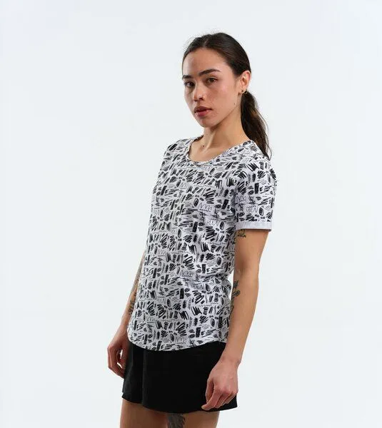 Gary Mash GARY MASH Shirt Ella Scribble aus Biobaumwolle, Scribble (weiß), – Produktbild 4 von 4