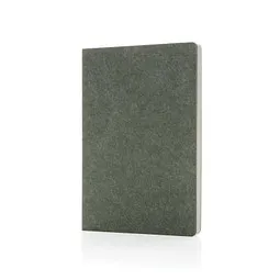 XD Collection XD Collection Phrase GRS-zertifiziertes A5-Notizbuch aus recyceltem Filz, Grün, – Produktbild 1 von 1