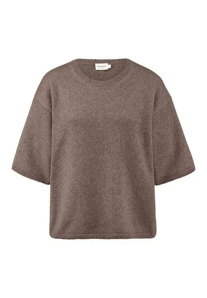 hessnatur hessnatur Strick Pullover Oversize aus Bio-Merinowolle mit Bio-Baumwolle, Camel, – Produktbild 3 von 4