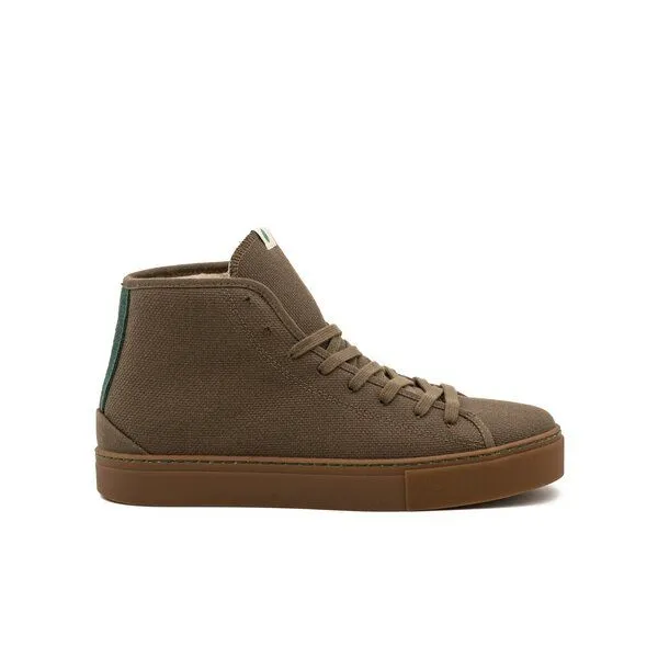 Vesica Piscis Footwear Vesica Piscis Footwear Plato Bootie of recycled cotton SM, Khaki, – Produktbild 1 von 3