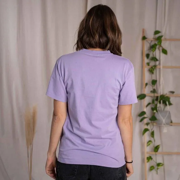 Vresh Clothing Vresh Clothing Vred - Oversized unisex T-Shirt aus Biobaumwolle, Lavendel, – Produktbild 3 von 4