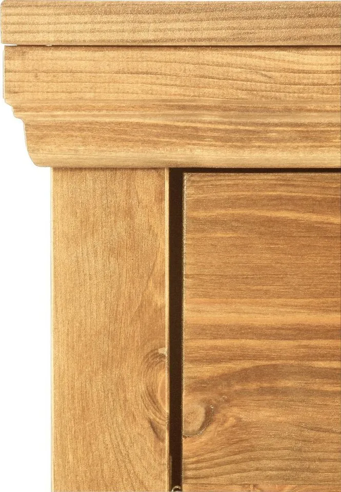 OTTO home Schubkastenkommode Madrid, aus massiver Kiefer mit 5 Schubladen, 90cm breit, Beige, – Produktbild 5 von 5