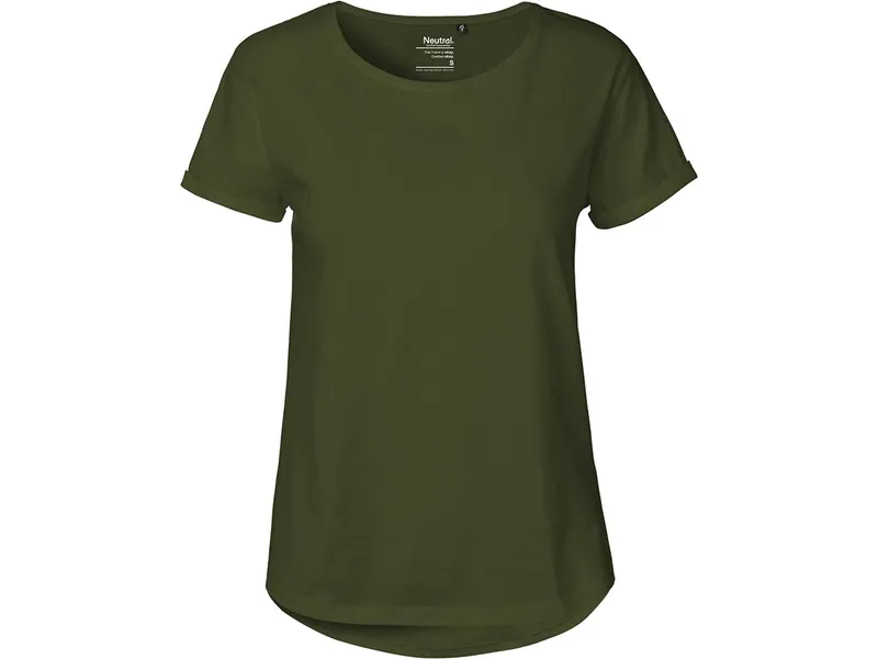 Neutral Neutral Bio-Damen-T-Shirt mit Roll-Up-Ärmeln, military, Gr. M – Produktbild 1 von 1