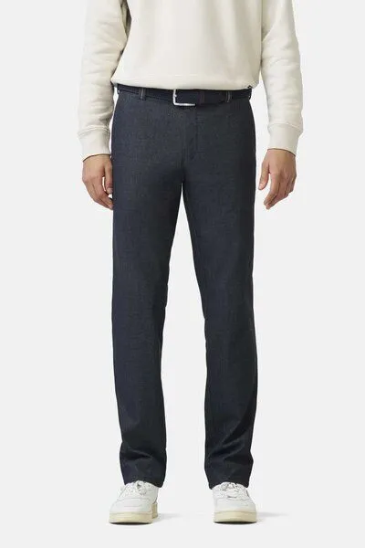 Meyer MEYER ACTIVE - JERSEY LOOK Chino, Blau (blau), – Produktbild 1 von 4