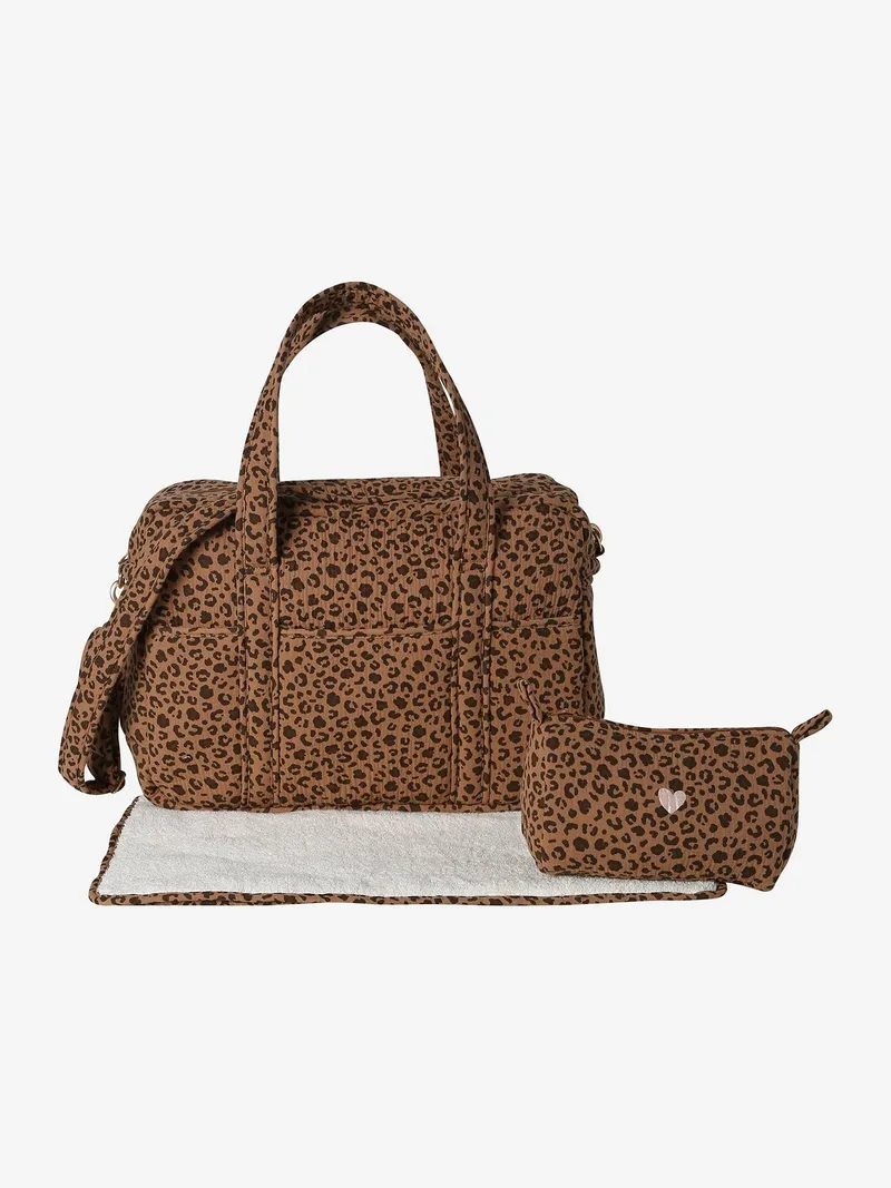 Envie De Fraise Wickeltasche mit Leoprint ENVIE DE FRAISE personalisierbar, Beige, – Produktbild 4 von 4