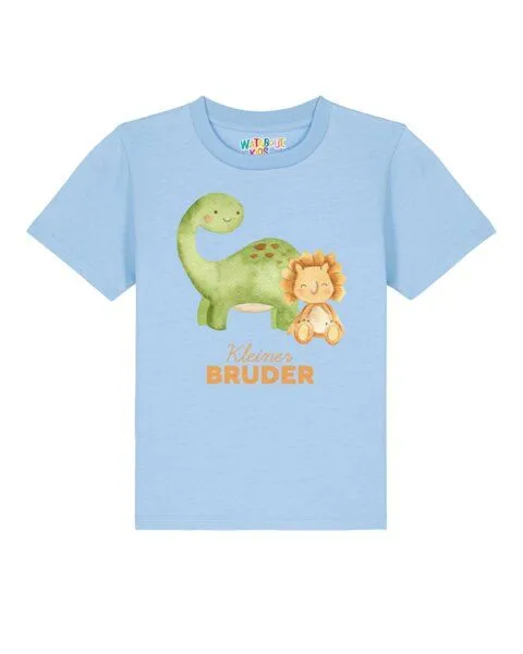 watabout.kids watabout.kids T-Shirt Kinder Dinosaurier 06 Kleiner Bruder, Blue soul, – Produktbild 1 von 2