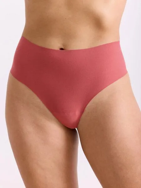 erlich textil erlich textil Light Touch High Waist Brazil String im 3er Pack aus weichem Modal, made in Europe, Rosenholz, – Produktbild 4 von 6