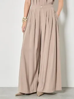 Apricot Apricot Palazzohose Plissee-Hose mit weitem Bein – Produktbild 1 von 1